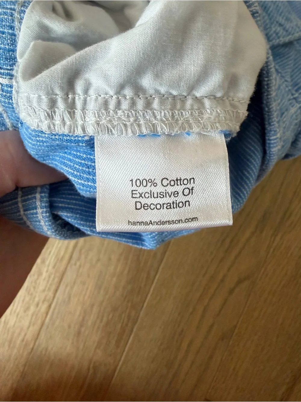 Hanna Andersson Boys Blue Striped Pull-On Shorts Size 4 100cm